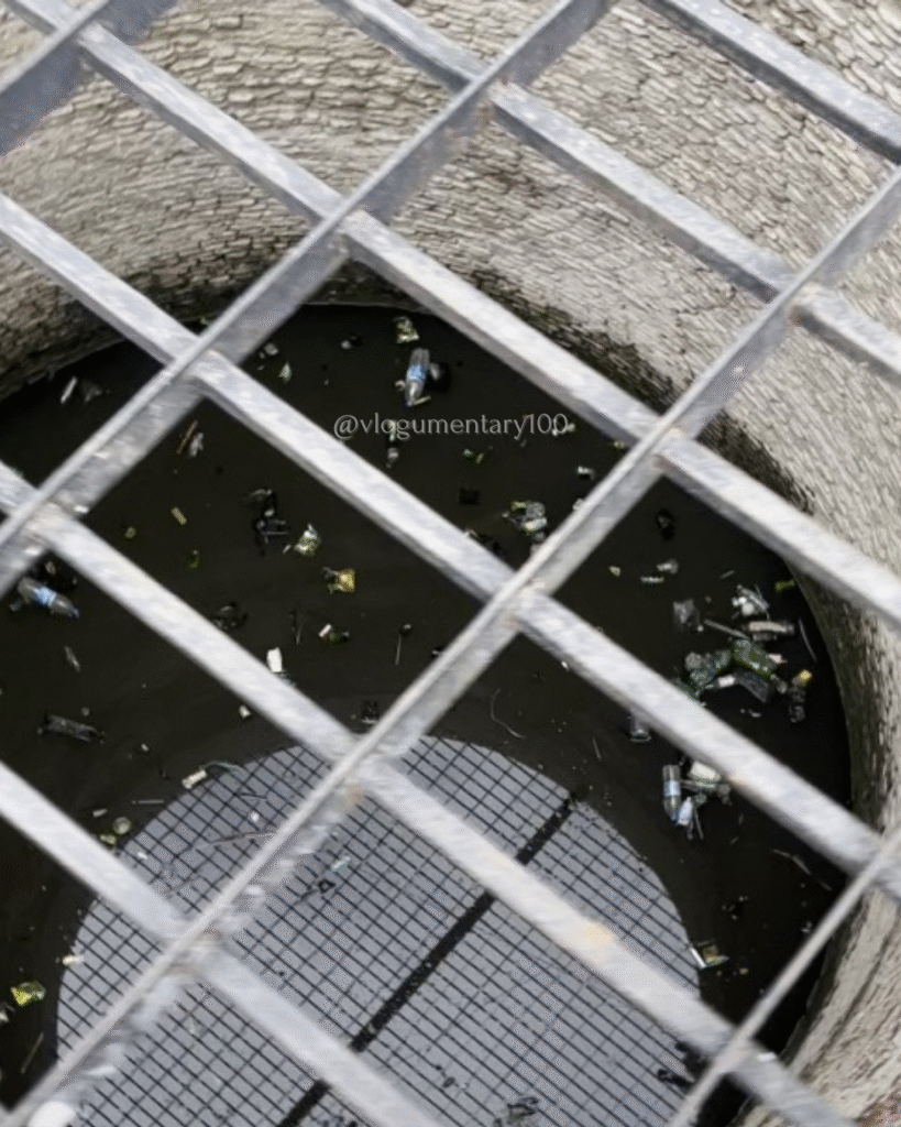 Rainwater inside Wan Bhachran Stepwell