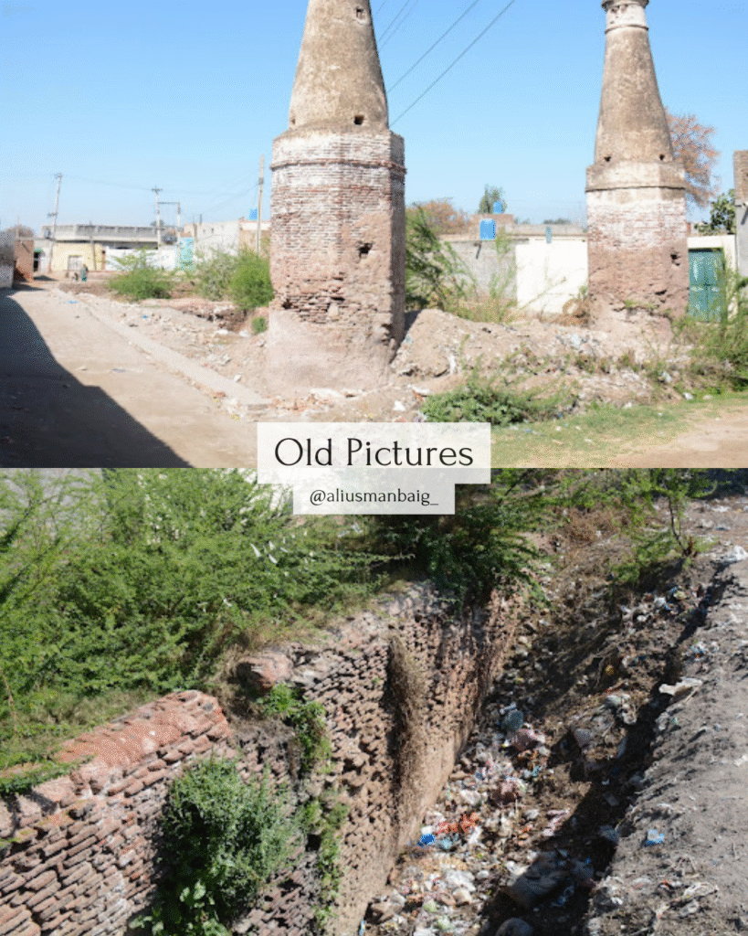Old photo of Wan Bhachran Stepwell filled with garbage before restoration