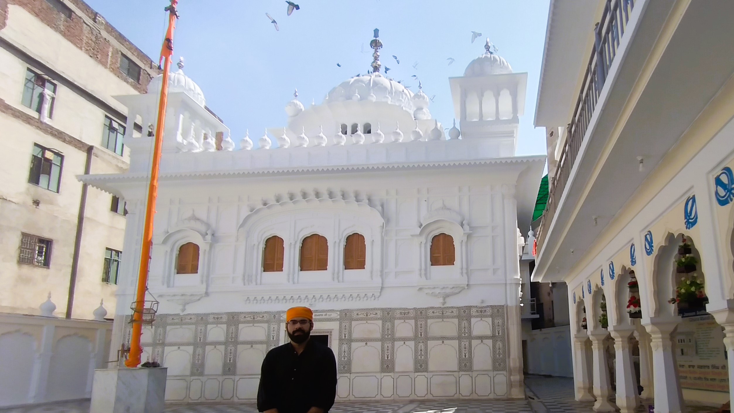 Gurdwara Janmashtham Guru Ram Das Lahore exterior view during heritage tours Pakistan