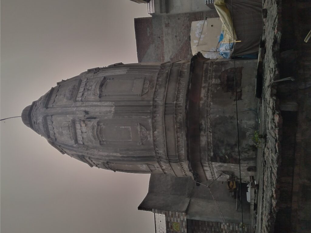 Historic architecture of Radha Krishna Temple Lahore Shikhara