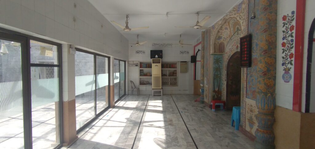 Another view of Inner prayer area of Masjid Sardar Mozang