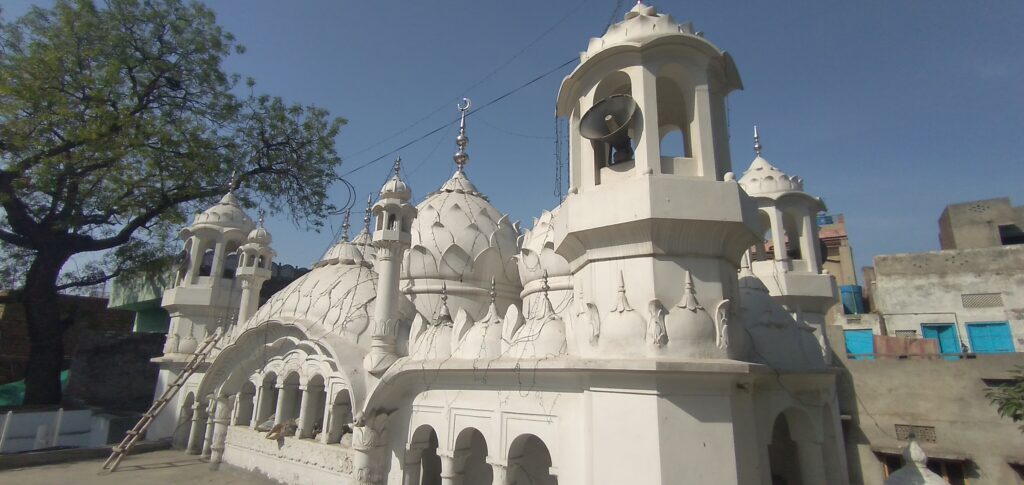 The structure of the domes and minarets built on the roof of the Sardar Jahan Mosque still exists in its original state, as you can see in the archival photos.